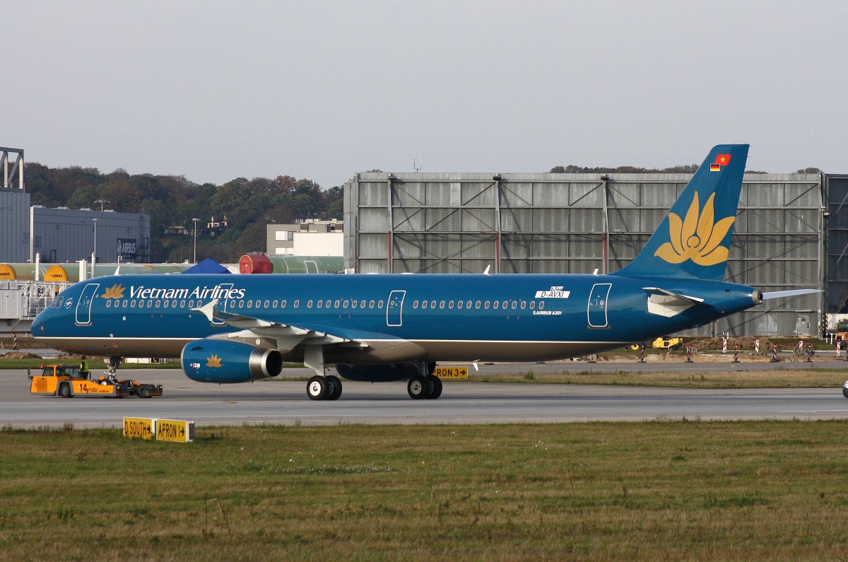 Vietnam Airlines, D-AVXI, Reg.VN-A612,(c/n 6344), Airbus A 321-231 (SL), 27.10.2014, XFW-EDHI, Hamburg-Finkenwerder, Germany 