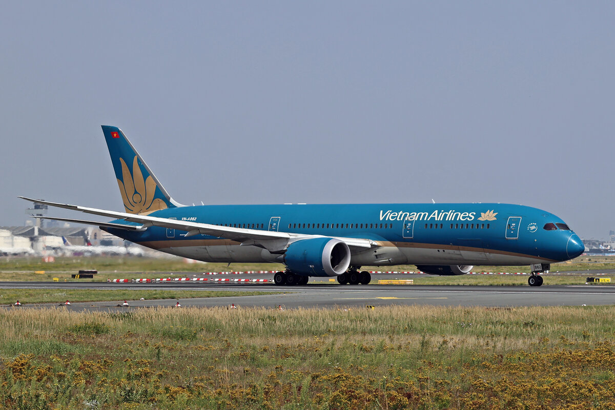 Vietnam Airlines, VN-A862, Boeing B787-9, msn: 35152/318, 14.August 2025, FRA Frankfurt, Germany.