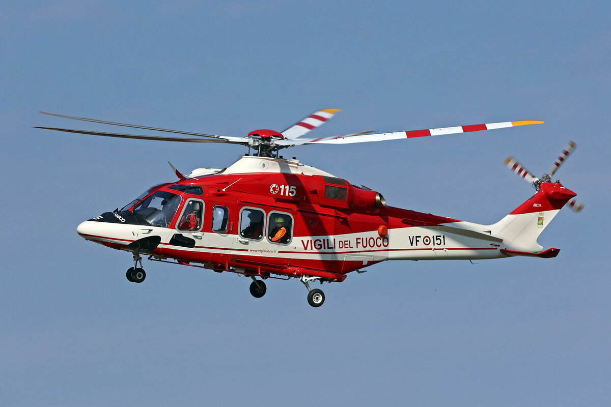 Vigili del Fuoco, VF-150, Leonardo Helicopters AW-139, msn: 31937, 10.Juli 2026, MXP Milano Malpensa, Italy.