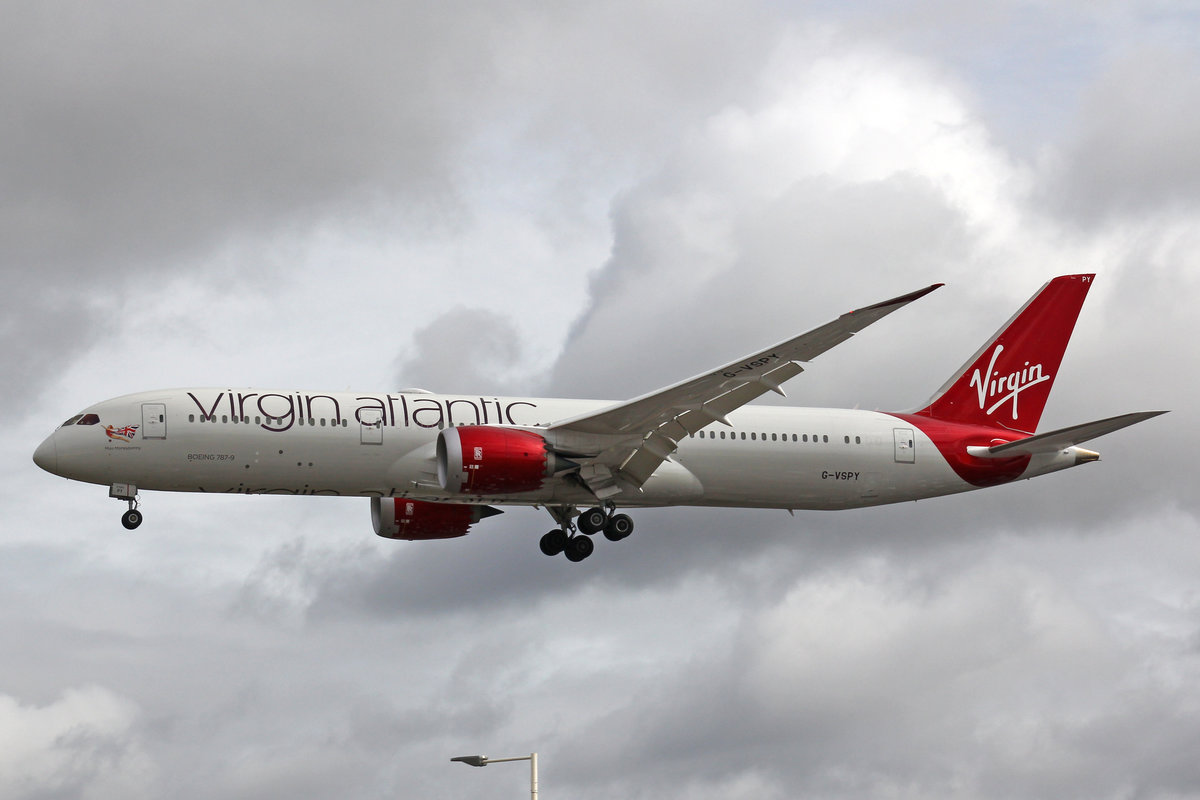 Virgin Atlantic Airways, G-VSPY, Boeing 787-9, 01.Juli 2016, LHR London Heathrow, United Kingdom.