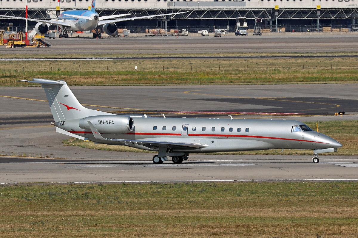 Vista Jet Malta, 9H-VEA, Embraer Legacy 650, msn: 14501213, 10.Juli 2026, MXP Milano Malpensa, Italy.