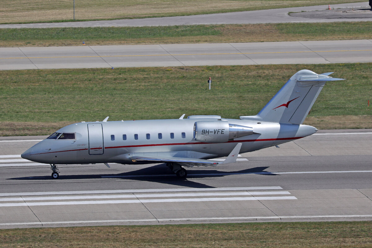 VistaJet Malta, 9H-VFE, Bombardier Challenger 605, msn: 5974, 19.Juni 2026, ZRH Z�rich, Switzerland.