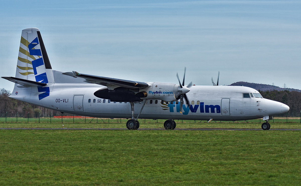 VLM, OO-VLI; Fokker 50; Maribor MBX; 3.4.2018