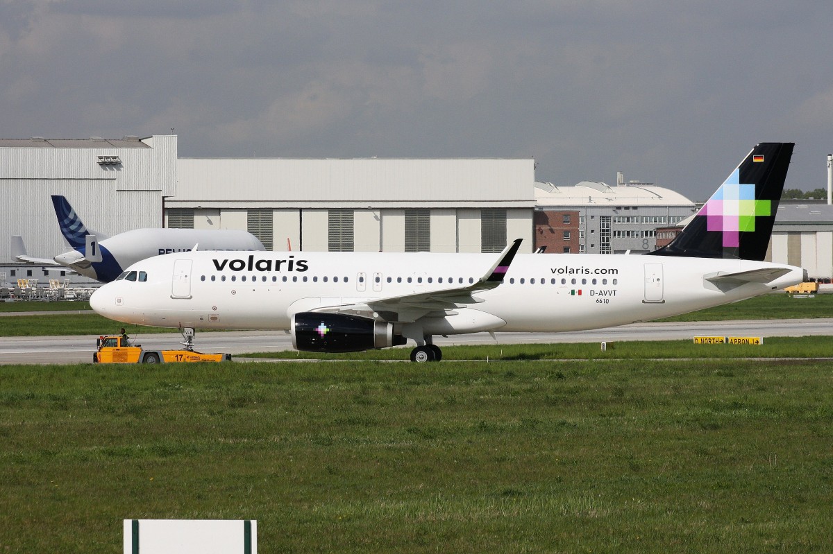 Volaris,D-AVVT,Reg.XA-VLK,(c/n 6610),Airbus A320-233(SL),08.05.2015,XFW-EDHI,Hamburg-Finkenwerder,Germany