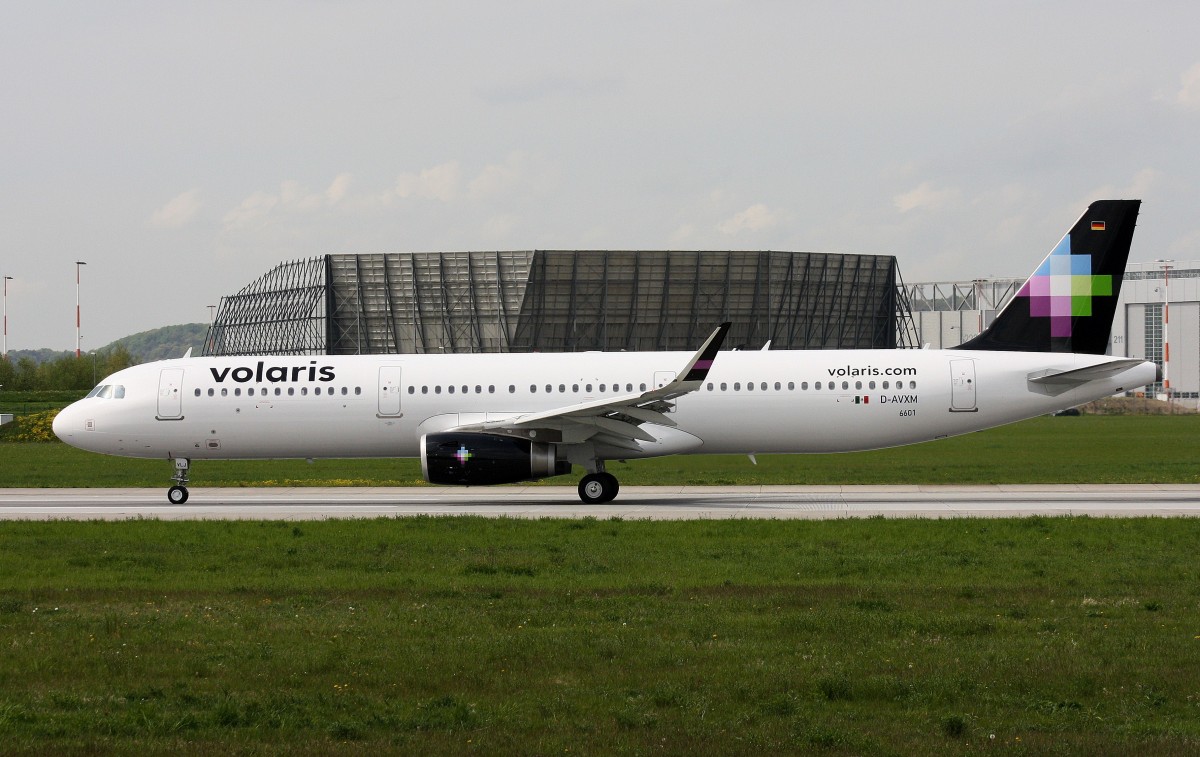 Volaris,D-AVXM,Reg.XA-VLJ,(c/n 6601),Airbus A321-231(SL),08.05.2015,XFW-EDHI,Hamburg-Finkenwerder,Germany