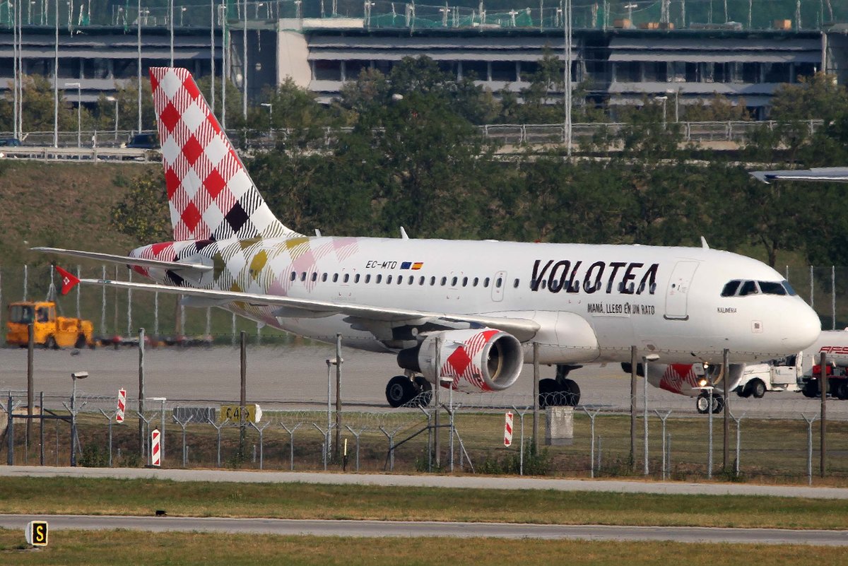 Volotea Airlines, EC-MTD, Airbus, A 319-111,  Kalimera , MUC-EDDM, München, 20.08.2018, Germany
