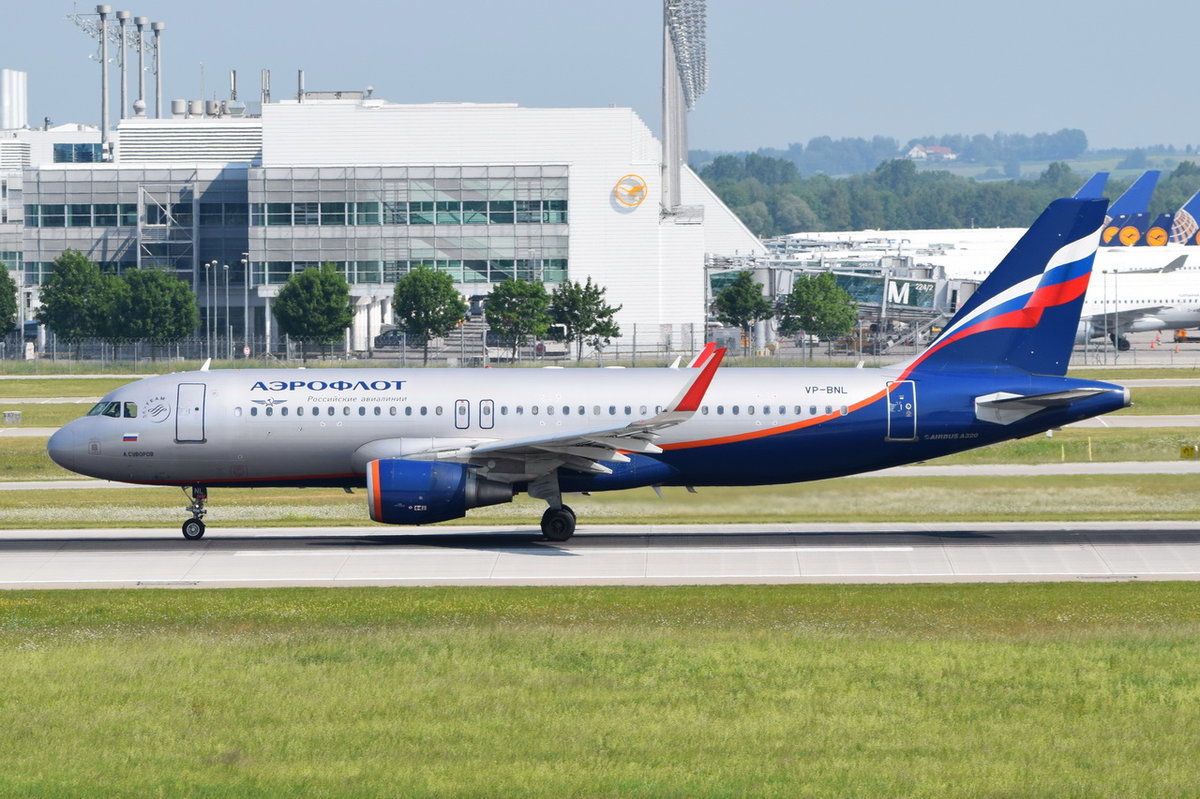 VP-BNL Aeroflot - Russian Airlines Airbus A320-214(WL)   , MUC , 03.06.2017