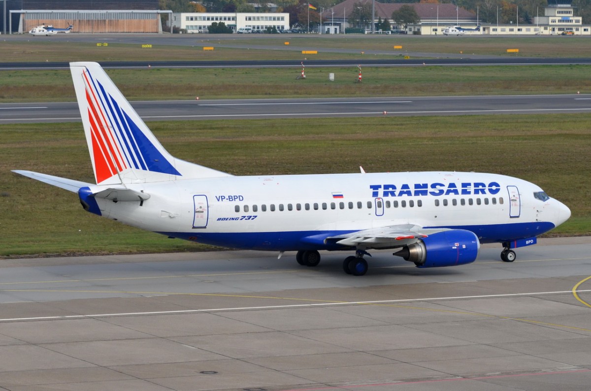VP-BPD Transaero Airlines Boeing 737-5K5    gelandet am 14.10.2014 in Tegel