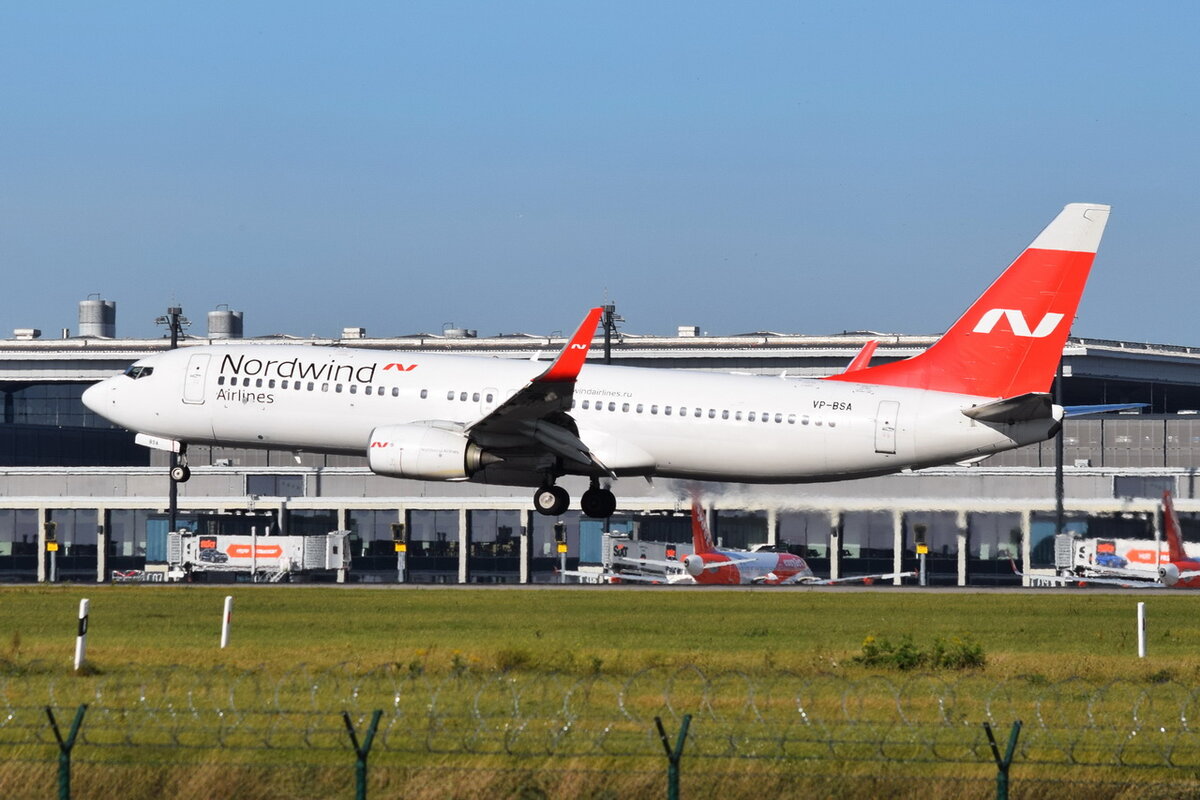VP-BSA , Nordwind Airlines , Boeing 737-8ME(WL) , 24.10. 2021 , Berlin-Brandenburg  Willy Brandt  , BER ,