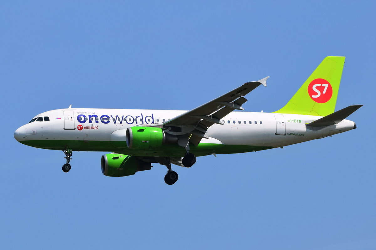 VP-BTN S7 - Siberia Airlines Airbus A319-114   , MUC , 22.06.2017