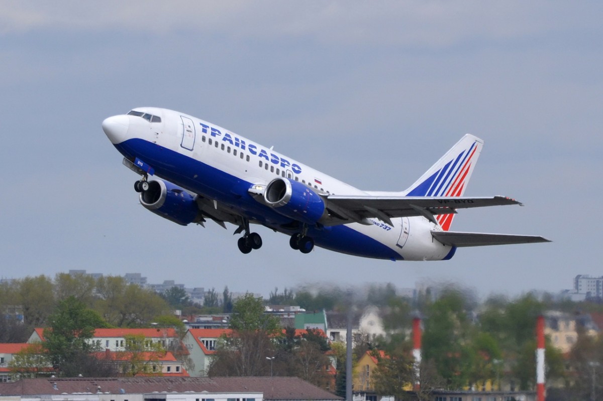 VP-BYO Transaero Airlines Boeing 737-524   09.04.2014 Start in Tegel