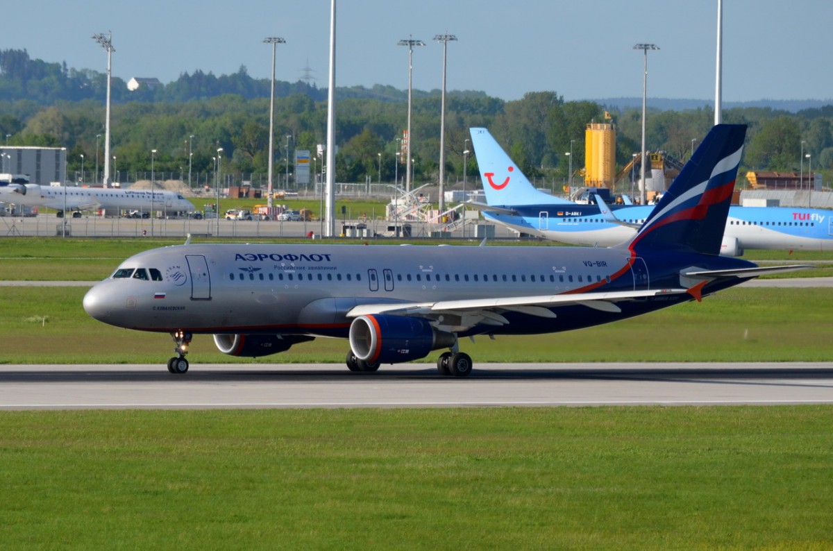 VQ-BIR Aeroflot - Russian Airlines Airbus A320-214  am 10.05.2015 in München gelandet