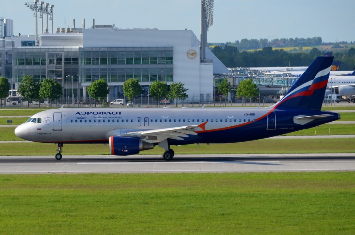VQ-BIR Aeroflot - Russian Airlines Airbus A320-214   gelandet am 10.05.2015 in München
