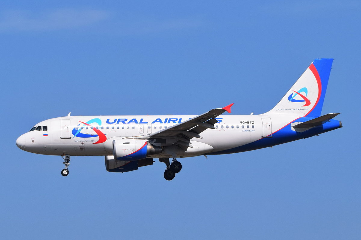 VQ-BTZ Ural Airlines Airbus A319-112 , 30.03.2019 , MUC