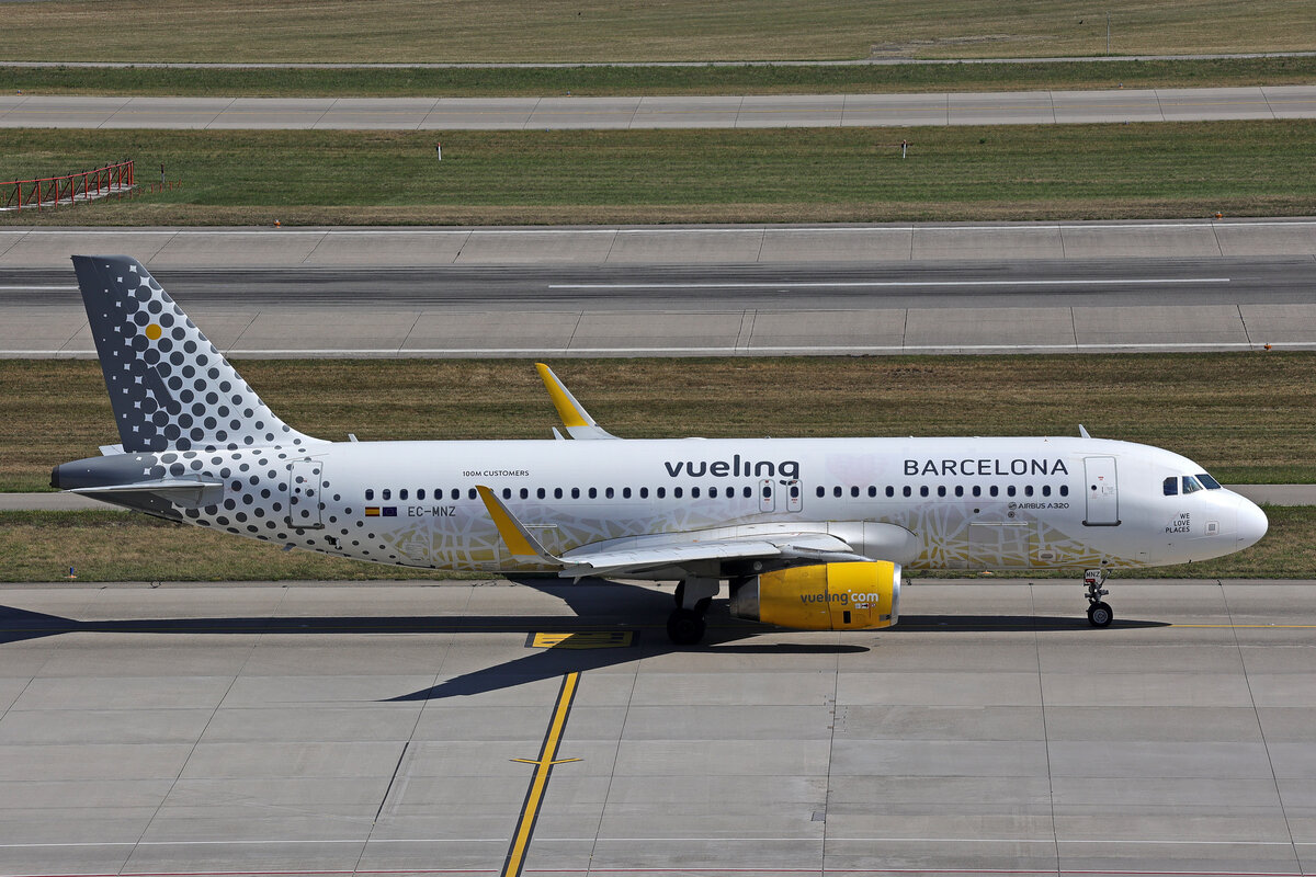 Vueling Airlines, EC-MNZ, Airbus A320-232, msn: 7351,  Vueling Loves Barcelona , 19.Juni 2026, ZRH Z�rich, Switzerland.