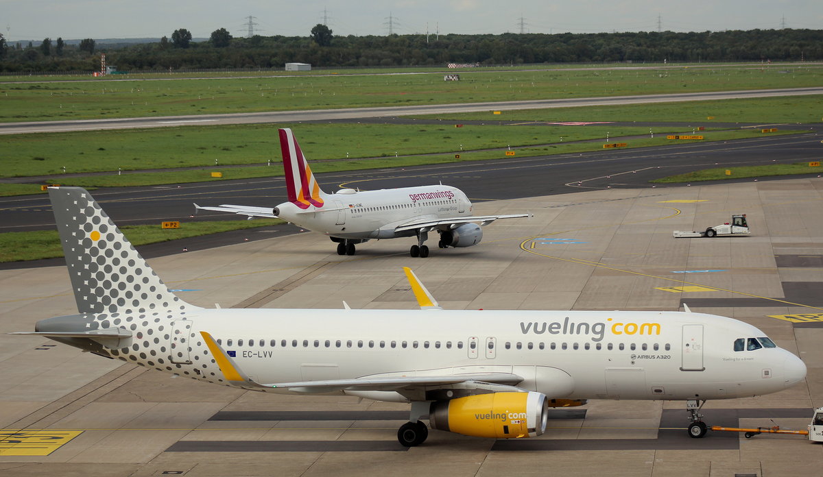 Vueling, EC-LVV, MSN 5620, Airbus A 320-232 (SL), 11.09.2017, DUS-EDDL, Düsseldorf, Germany (Name: Vueling for a dream) 