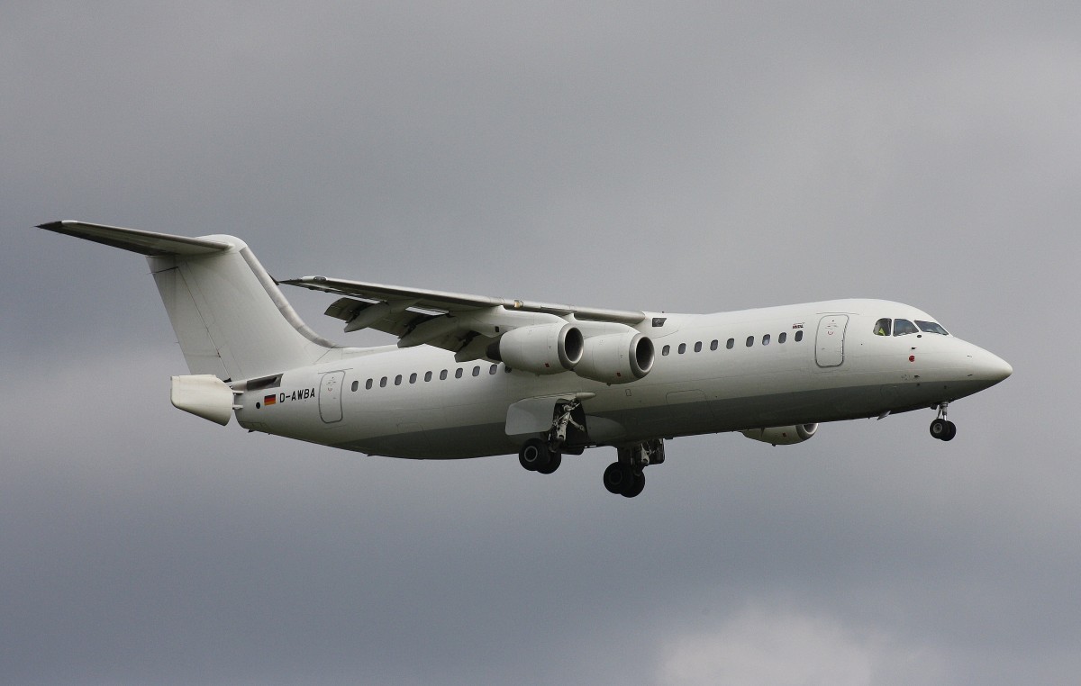 WDL Aviation,D-AWBA,(c/n E3134),British Aerospace 146-300,11.04.2014,HAM-EDDH,Hamburg,Germany