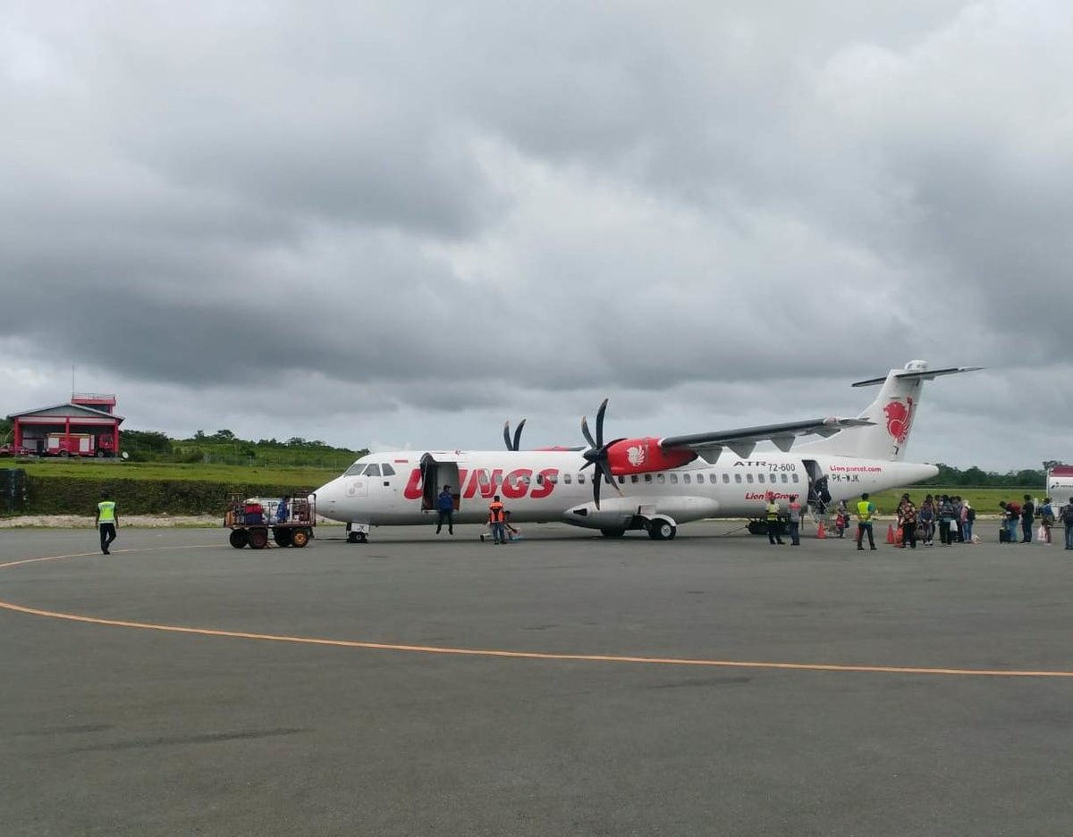 Wings Air, ATR-72-600, PK-WJK, Lunggur Airport (LUV), 30.3.2019