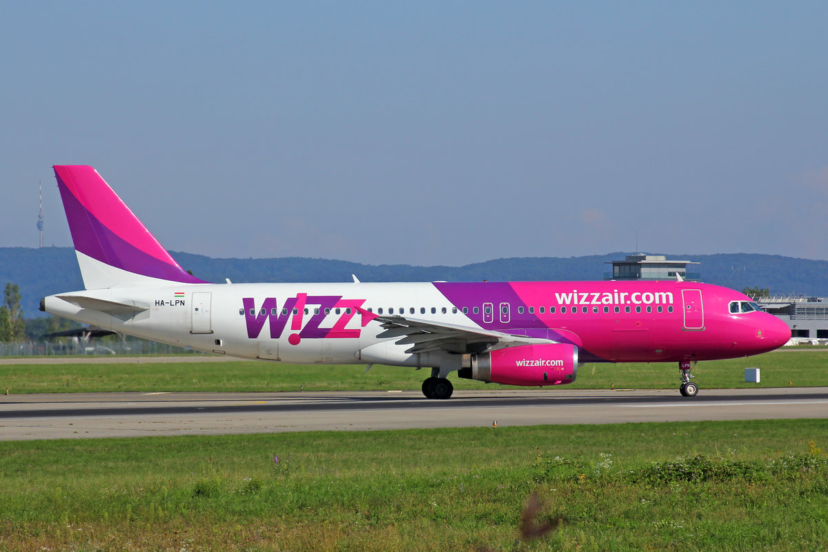 WIZZ Air, HA-LPN, Airbus A320-232, msn: 3354, 24.August 2019, BSL Basel-Mülhausen, Switzerland.