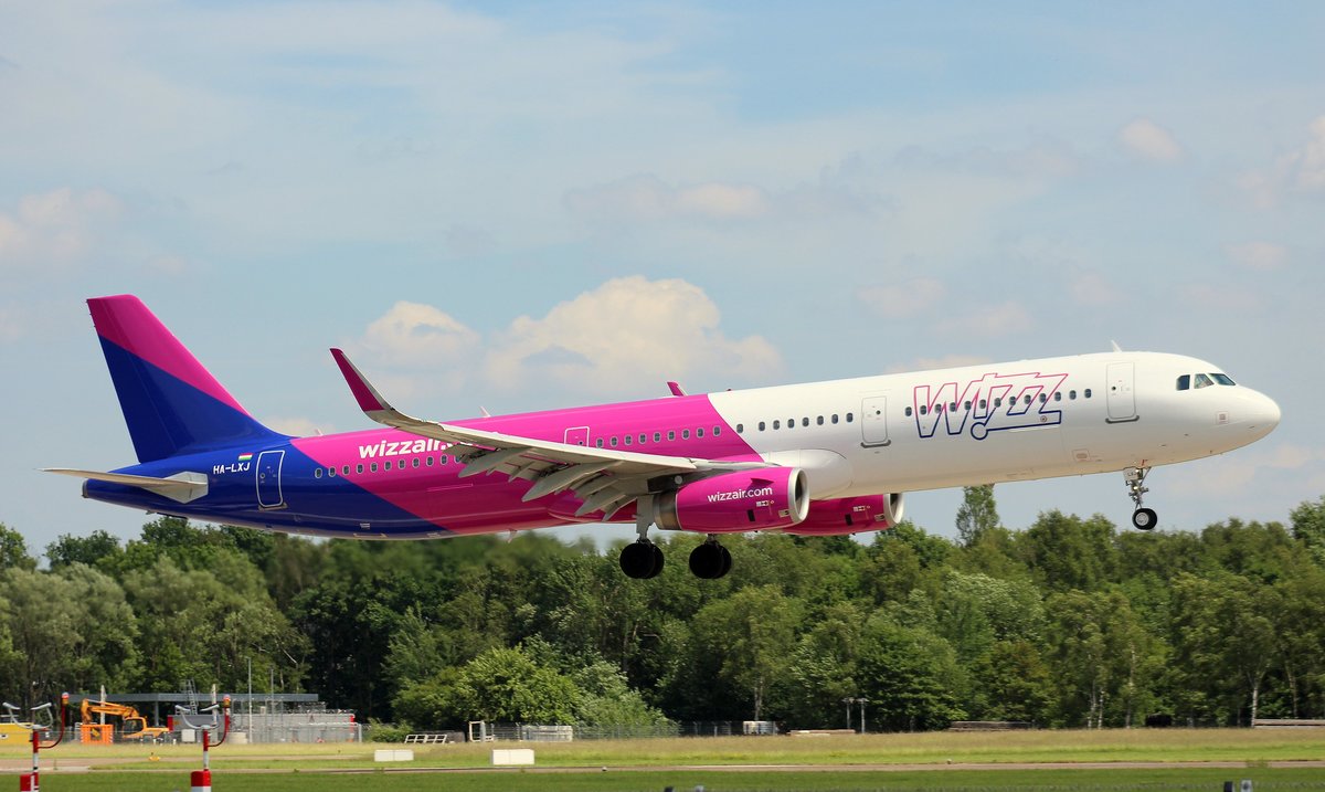 Wizzair Hungary, HA-LXJ,MSN 7316, Airbus A 321-231(SL), 11.06.2017, HAM-EDDH, Hamburg, Germany 
