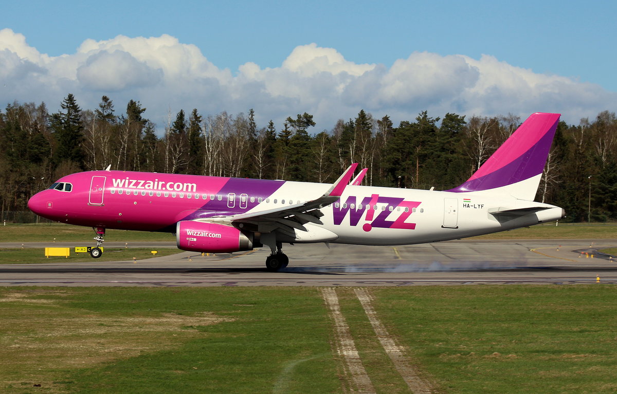Wizzair Hungary, HA-LYF, MSN 6195,Airbus A 320-232(SL), 11.04.2017, GDN-EPGD, Gdansk, Polen 