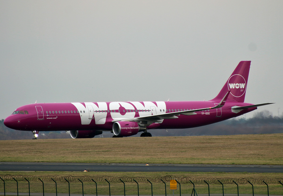 WOW Air, Airbus A 321-211, TF-DOG, SXF, 07.03.2019