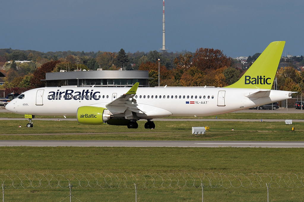 YL-AAT Airbus A220-371 18.10.2019