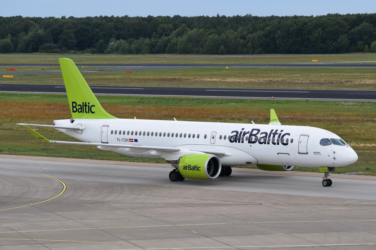 YL-CSH Air Baltic Airbus A220-300 , TXL , 15.08.2019
