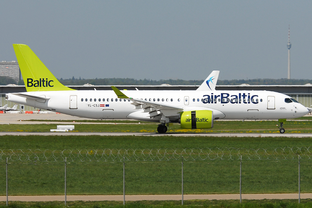 YL-CSJ Airbus A220-371 01.05.2019