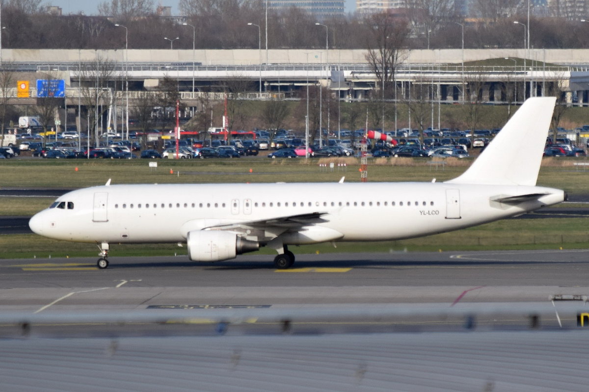 YL-LCO SmartLynx Airbus A320-214  , AMS , 13.03.2017