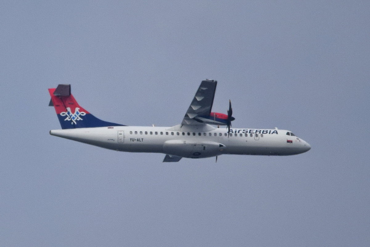 YU-ALT Air Serbia ATR 72-500 (72-212A)  , am 13.08.2020 , über Potsdam