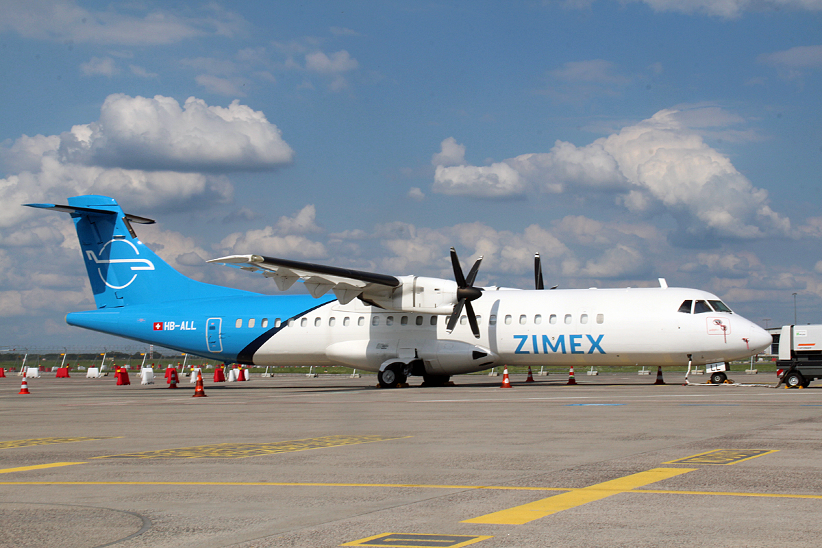 Zimex, ATR-72-202(F), HB-ALL, Spottertour SXF, 21.07.2017