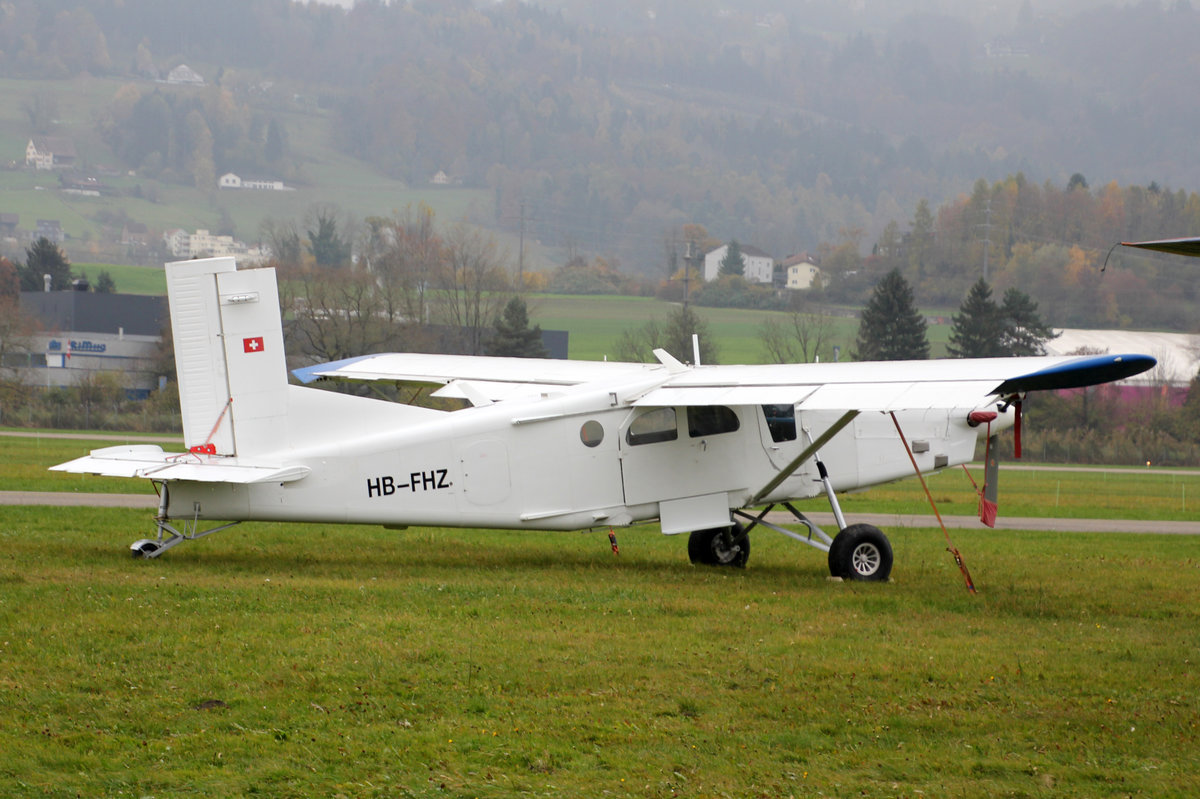 Zimex Aviation, HB-FHZ, Pilatus PC-6 B2-H4, 14.November 2016, ACH Altenrhein, Switzerland.