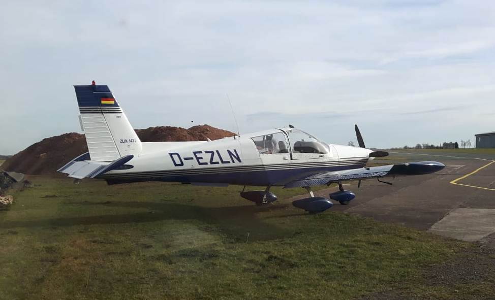 Zlin 143 L, D-EZLN, Flugplatz Gera (EDAJ), 7.3.2019