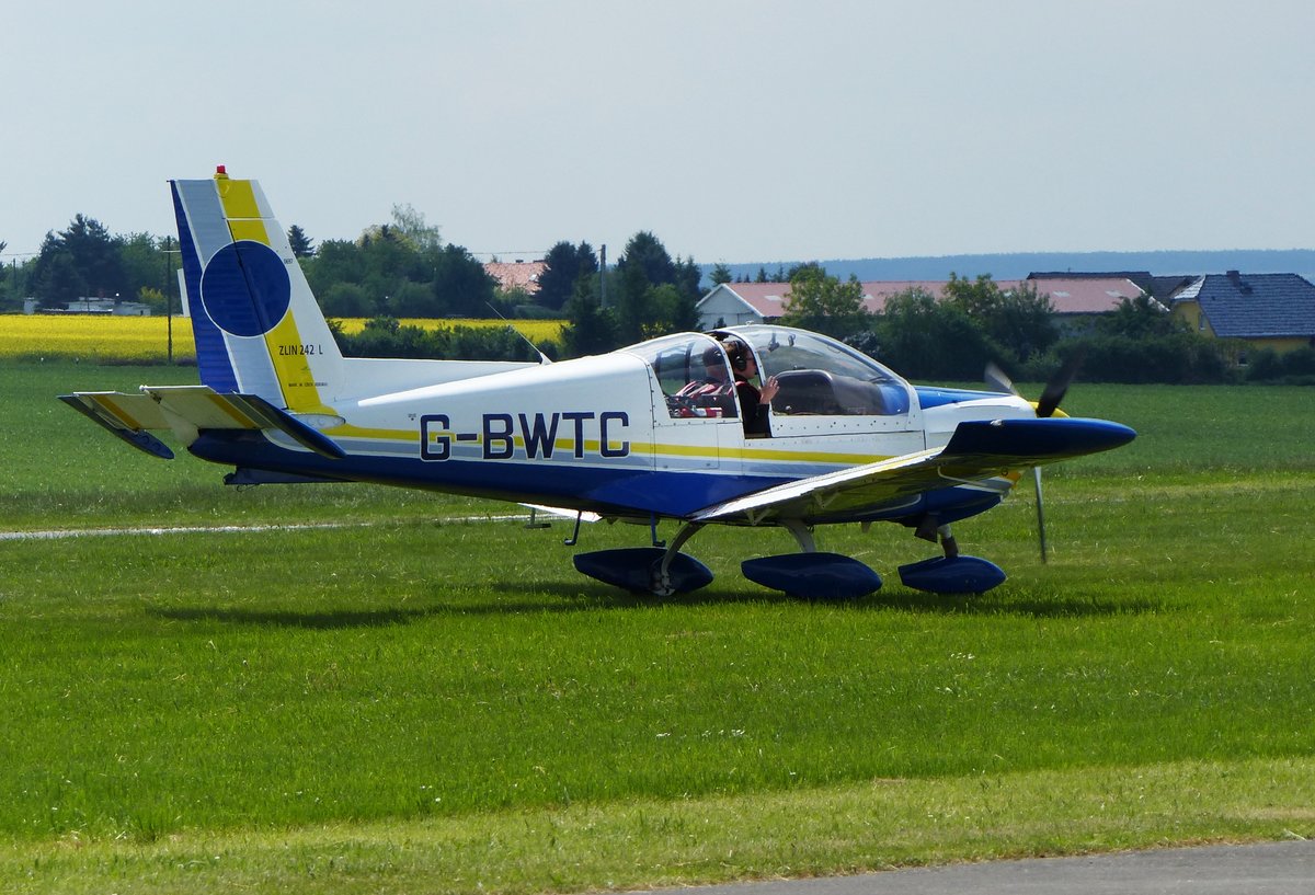 Zlin 242L, G-BWTC, Flugplatz Gera  (EDAJ), 21.5.2017