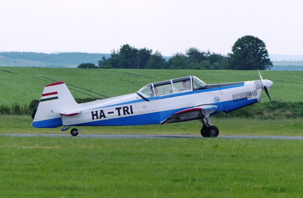 Zlin 326 Trener Master, HA-TRI, Flugplatz Gera  (EDAJ), 21.5.2017