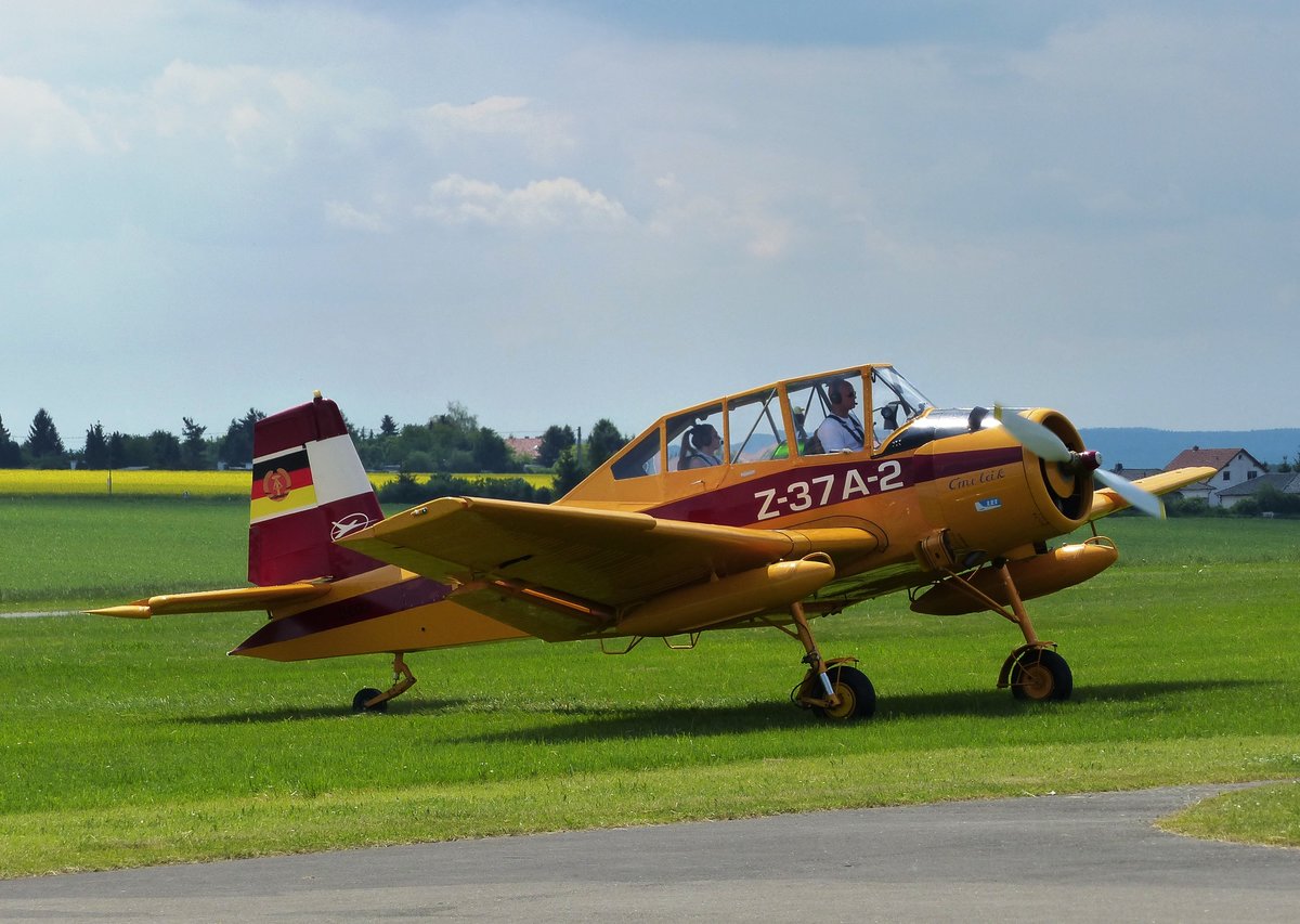 Zlin 37A-2 Cmelak, D-EOUI, Flugplatz Gera (EDAJ), 21.5.2017