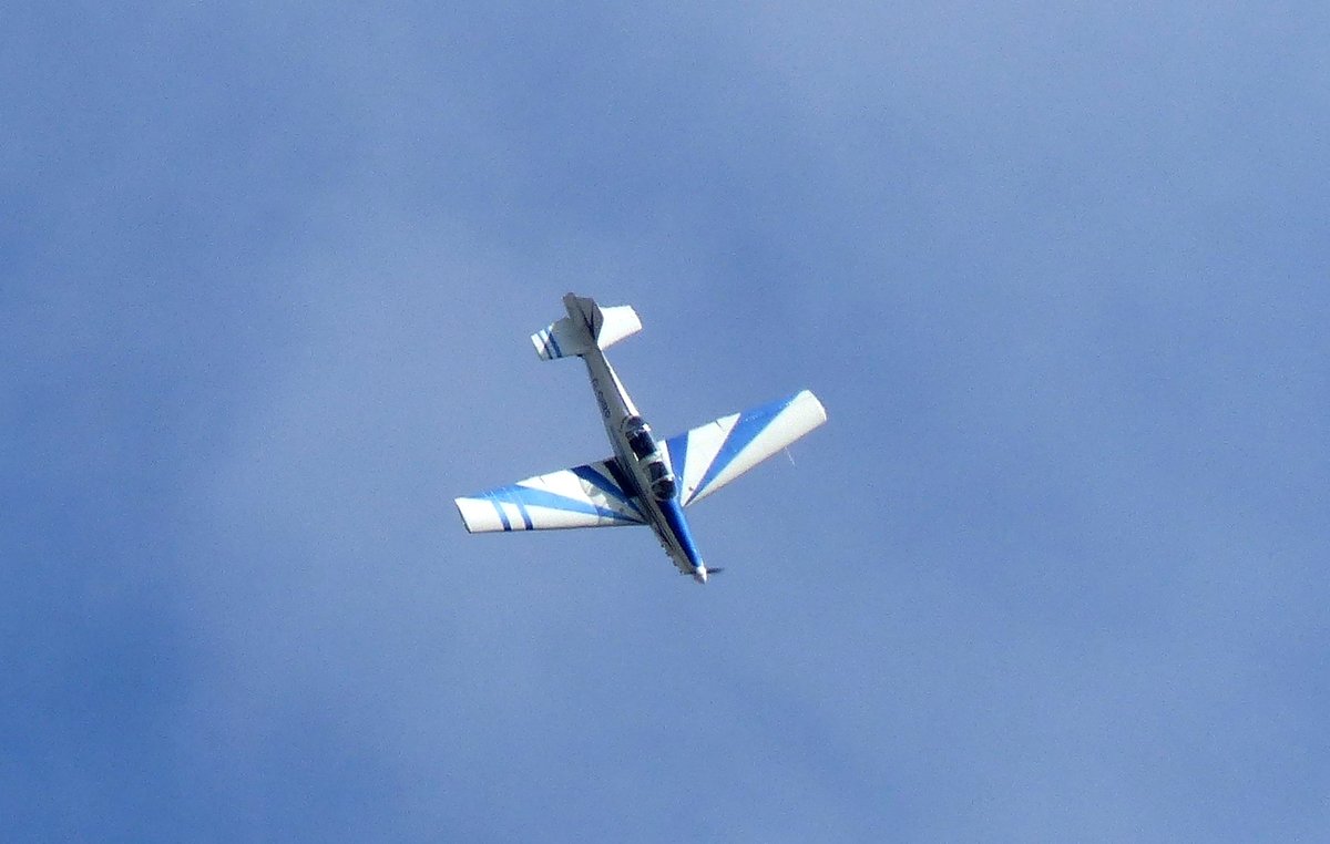 Zlin526 TM, G-GIBP beim Wettbewerb der Vintage Aerobatic World Championship  in Gera (EDAJ) am 17.8.2019