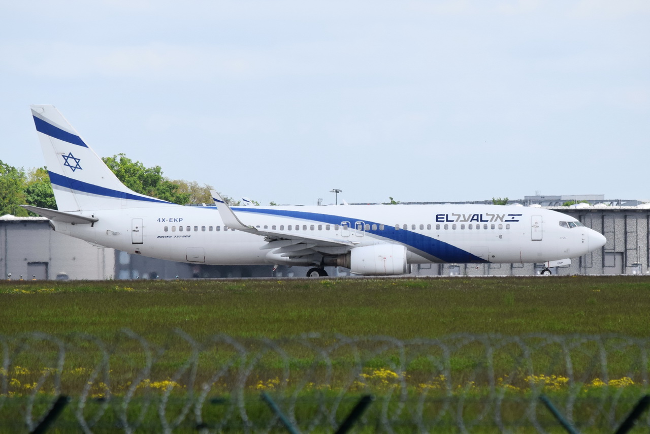 4X-EKP , El Al Israel Airlines , Boeing 737-8Q8(WL) , Berlin-Brandenburg  Willy Brandt  , BER ,18.05.2023