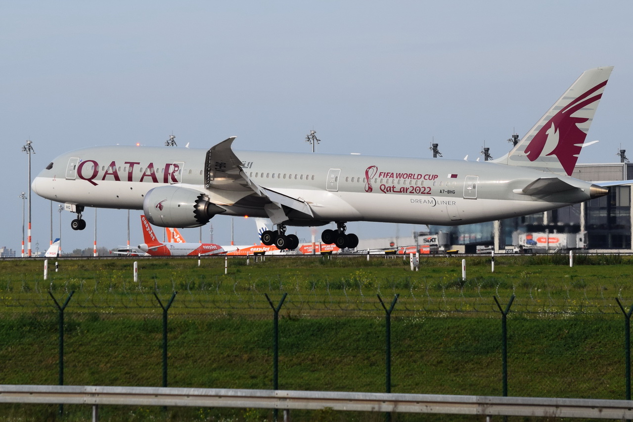 A7-BHG , Qatar Airways , Boeing 787-9 Dreamliner , Berlin-Brandenburg  Willy Brandt  , BER , 29.10.2022 ,