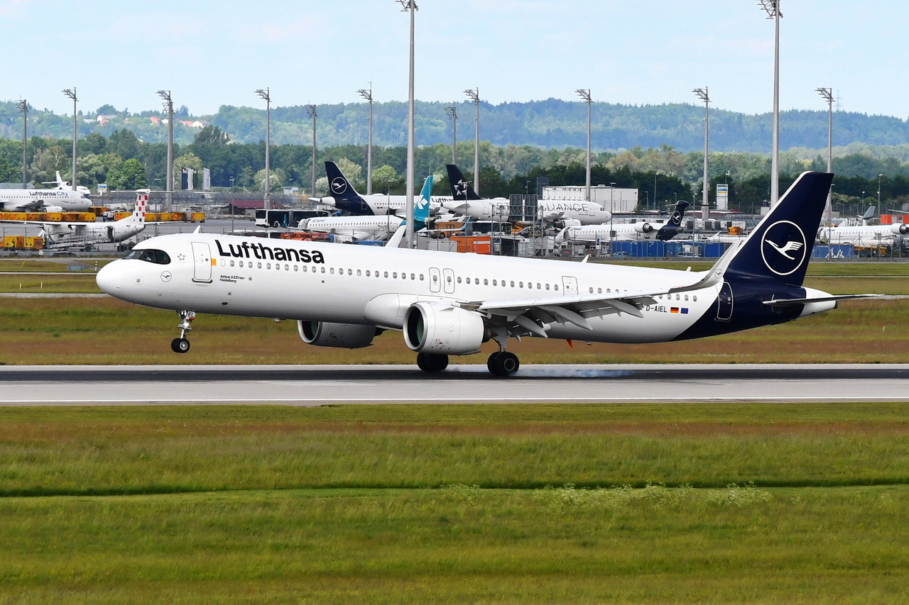 D-AIEL , Lufthansa , Airbus A321-271NX  Heidelberg  , 26.05.2025 , München ,  Franz Josef Strauß  , 
