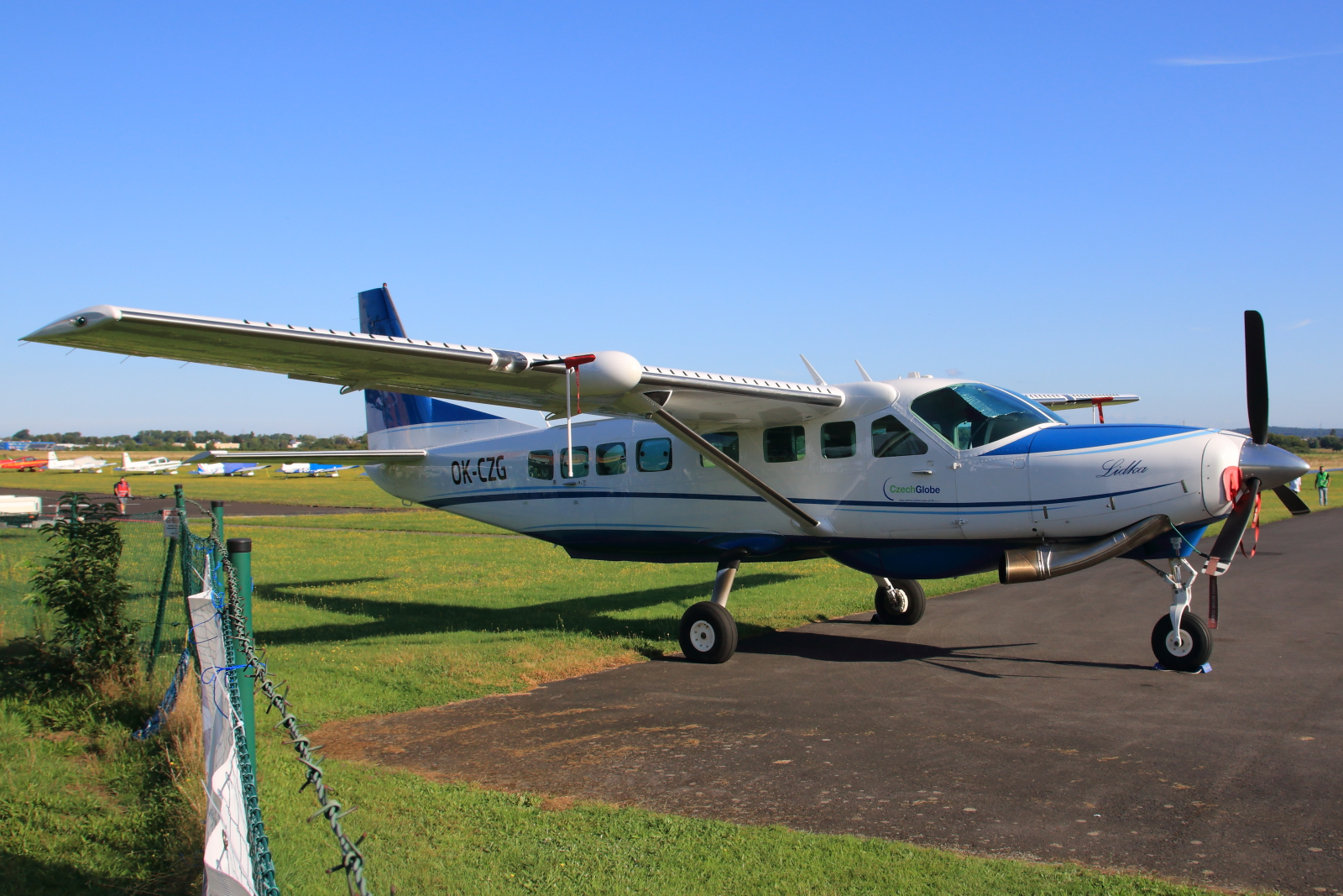 Delta System Air, OK-CZG, Cessna 208B Grand Caravan, S/N: 208B-2435. Bonn-Hangelar (EDKB) am 26.08.2023.