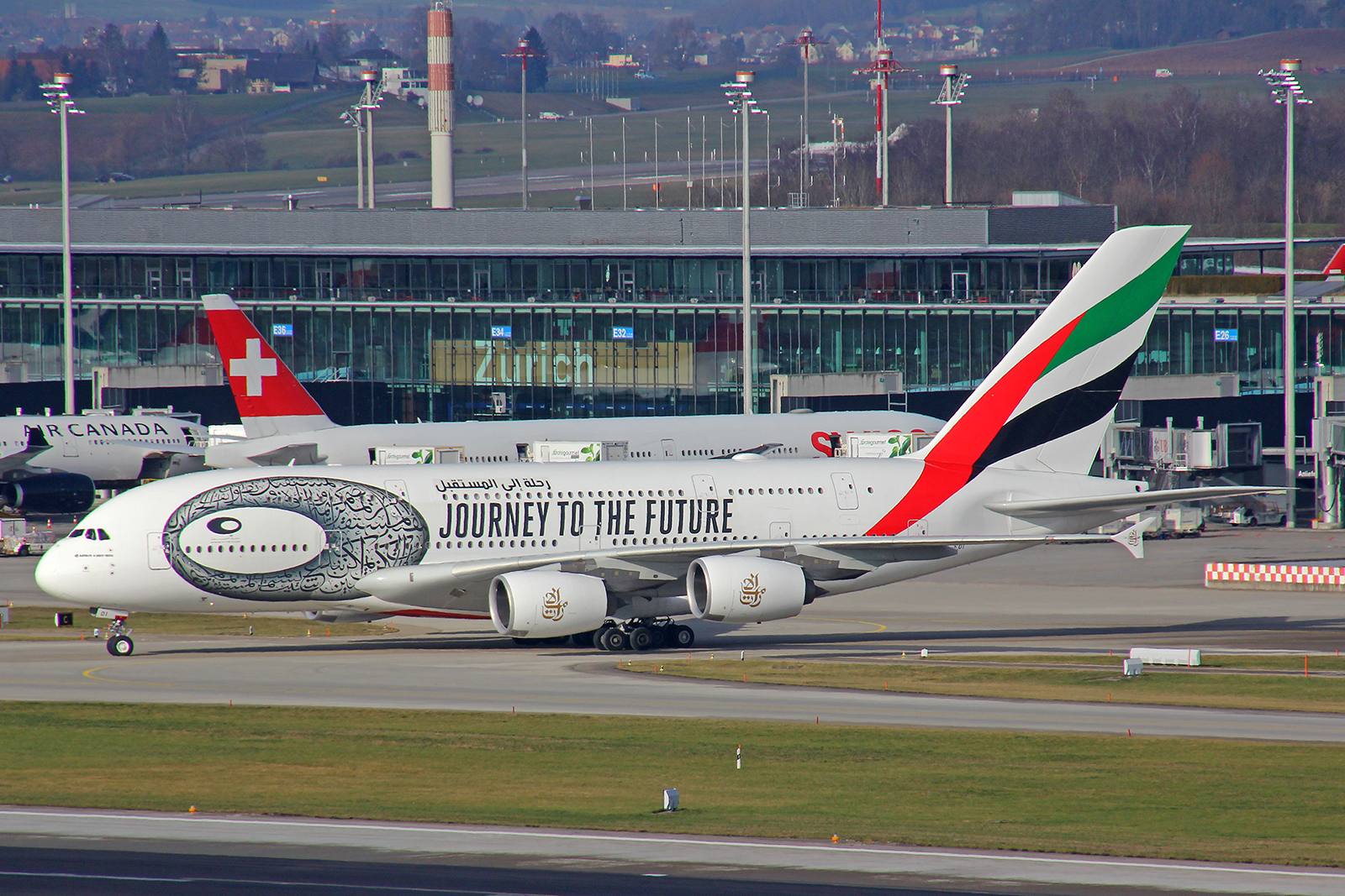 Emirates Airlines, A6-EOI, Airbus A380-861, msn: 178,  Jorney to the Future , 20.Januar 2023, ZRH Zürich, Switzerland.