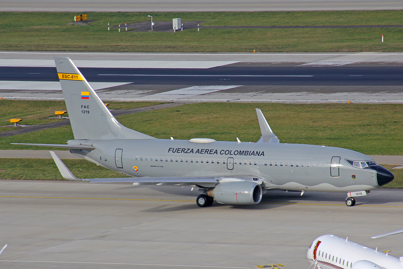 Fuerza Aerea Colombiana, FAC1219, Boeing B737-732, msn: 29633/2758, 20.Januar 2023, ZRH Zürich, Switzerland.