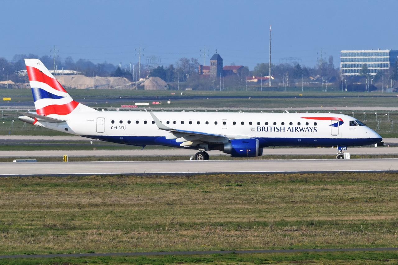 G-LCYU , British Airways , Embraer ERJ-190SR (ERJ-190-100 SR) , 09.04.2023 , Berlin-Brandenburg  Willy Brandt  , BER , 