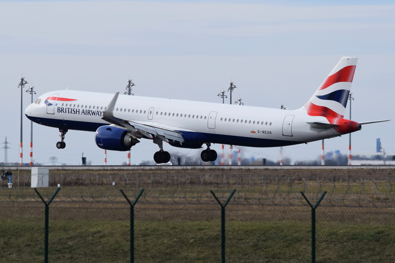 G-NEOR , British Airways , Airbus A321-251NX , 17.03.2023 , Berlin-Brandenburg  Willy Brandt  , BER , 