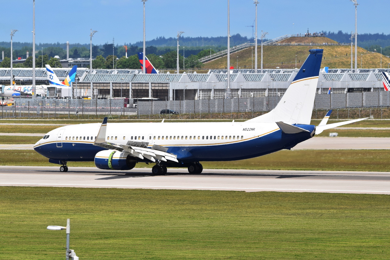 N522NR , TVPX Trust Services , Boeing 737-8ZE(WL) BBJ2 , 30.05.2025 , München ,  Franz Josef Strauß  , 