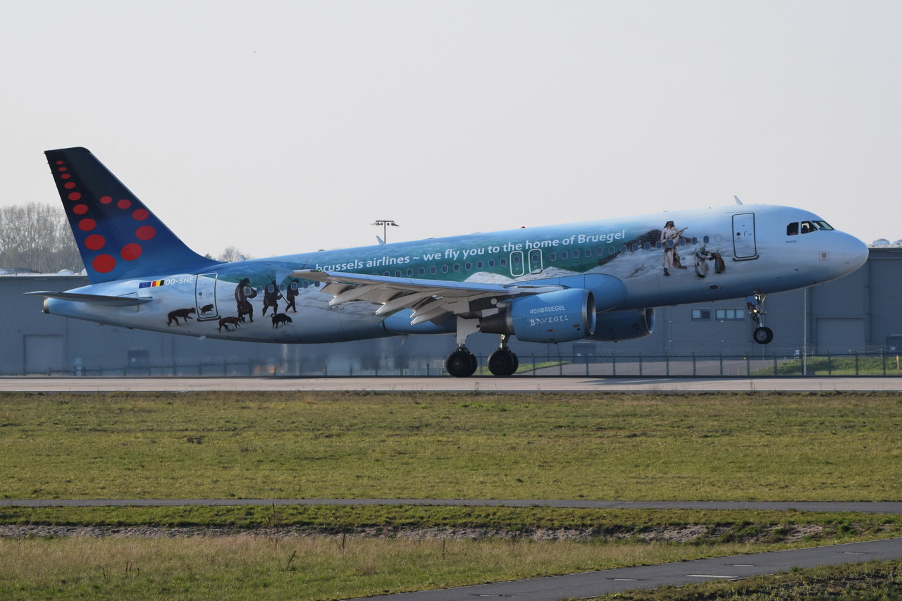 OO-SNE , Brussels Airlines , Airbus A320-214 , Berlin-Brandenburg  Willy Brandt  , BER ,09.04.2023 , 