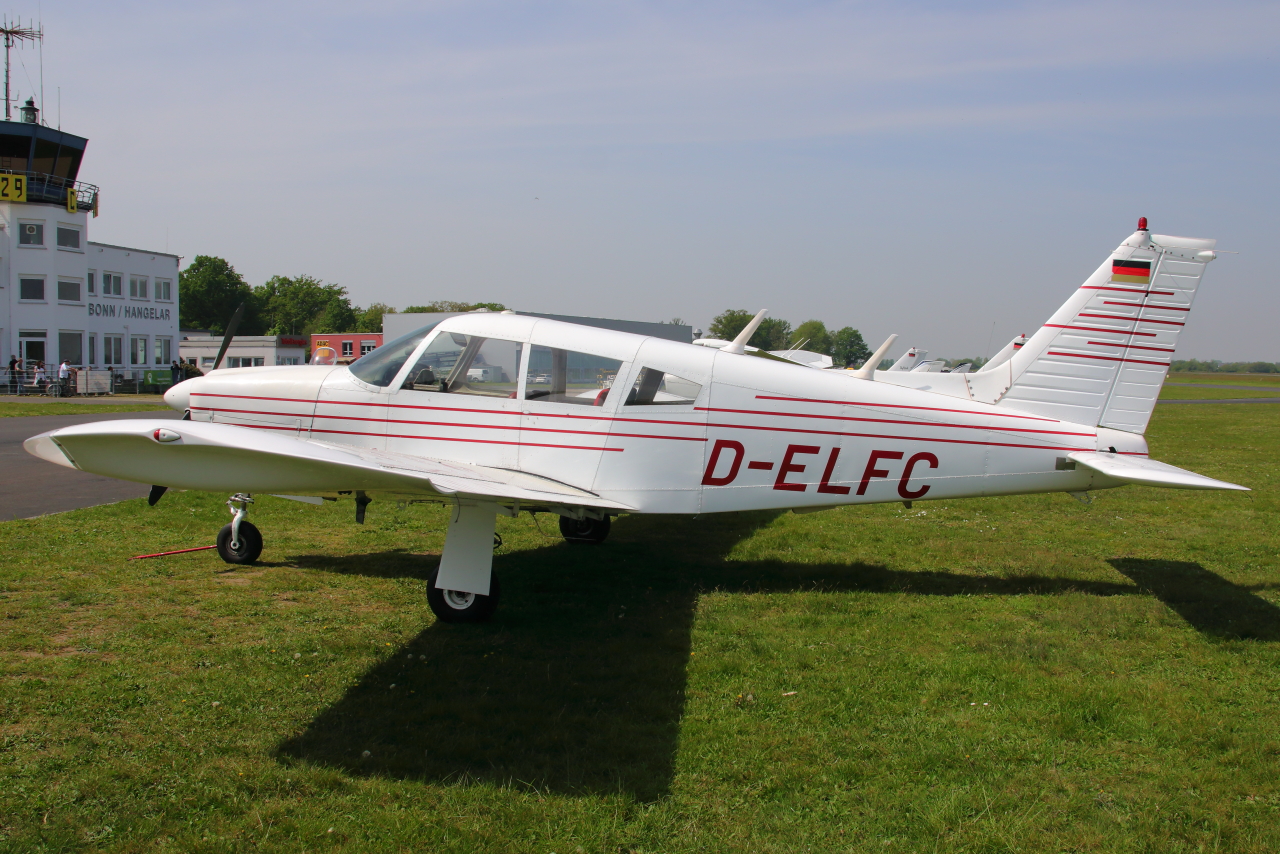 Privat, D-ELFC, Piper PA-28R-180 Cherokee Arrow, S/N: 28R-30398. Bonn-Hangelar (EDKB) am 01.05.2024.