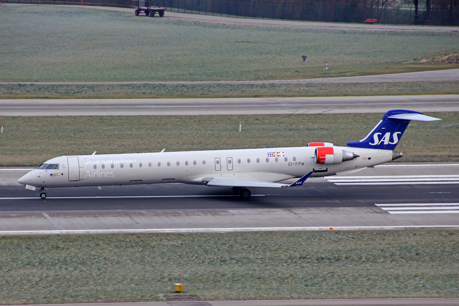 SAS Scandinavian Airlines, EI-FPW, Bombardier CRJ-900LR, msn: 15443,  Una Viking , 20.Januar 2023, ZRH Zürich, Switzerland.